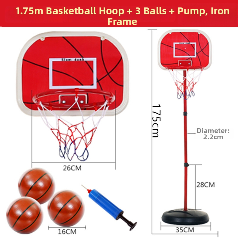 Παιδικό ρυθμιζόμενο μεταλλικό καλάθι μπάσκετ – παιχνίδι για εσωτερική και εξωτερική χρήση