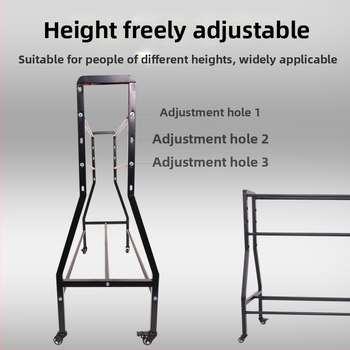 Προπονητικό καρότσι τρίποντων με μετακινούμενο ράφι αποθήκευσης, βάση μπάσκετ από χυτοσίδηρο, ενισχυμένος σχεδιασμός