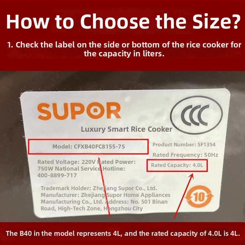 Parná mriežka pre elektrický hrniec Supor/Joyoung — 5 vrstiev, plastová konštrukcia