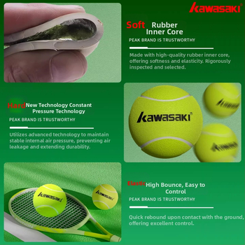 Kawasaki KA-01 tenisa bumba, PVC materiāls, logotipa drukāšana, pielāgota apstrāde