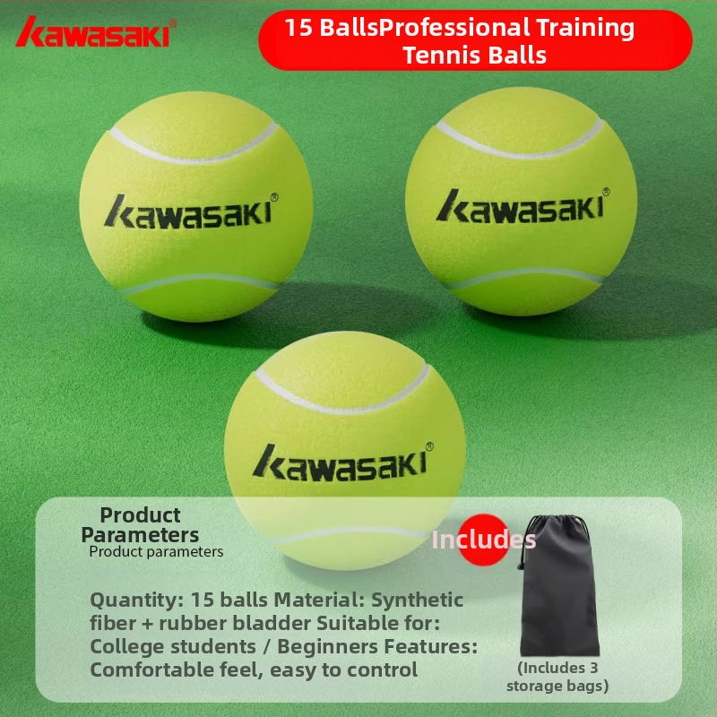Kawasaki KA-01 tenisa bumba, PVC materiāls, logotipa drukāšana, pielāgota apstrāde