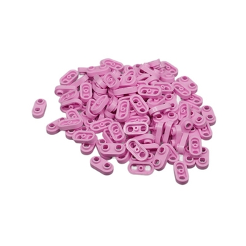 Ръчно изработена конструкция с малки части: овална плоча с две дупки и заоблени ъгли, пластмасова, съвместима с 35480 компоненти, за възраст 15–35 години