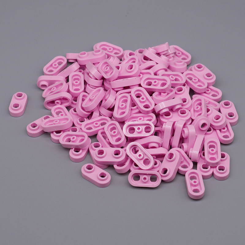 Ръчно изработена конструкция с малки части: овална плоча с две дупки и заоблени ъгли, пластмасова, съвместима с 35480 компоненти, за възраст 15–35 години