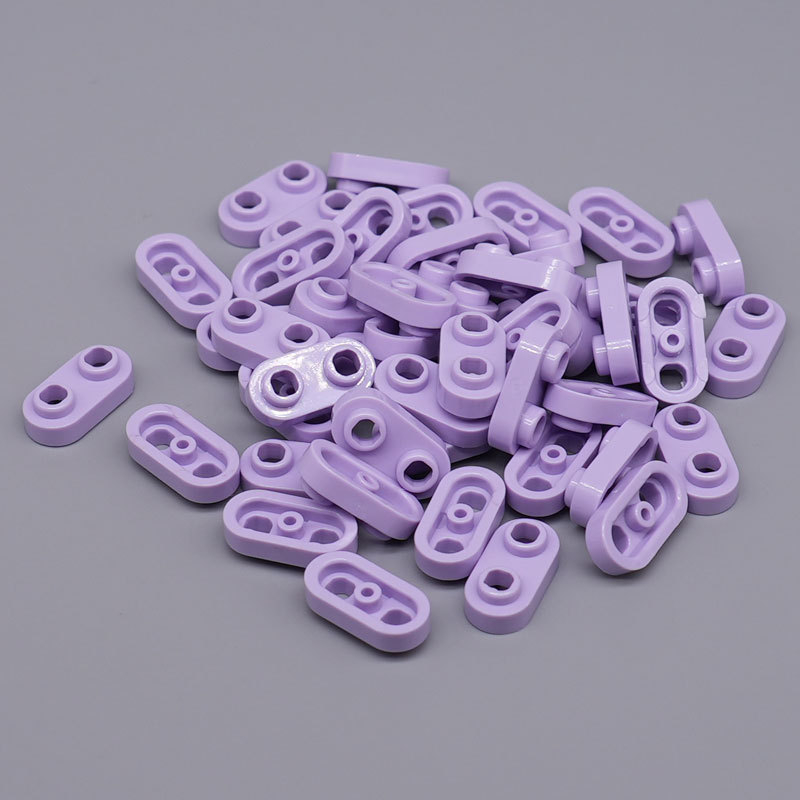 Ръчно изработена конструкция с малки части: овална плоча с две дупки и заоблени ъгли, пластмасова, съвместима с 35480 компоненти, за възраст 15–35 години