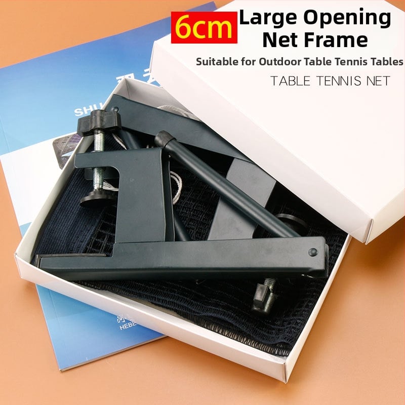 Set portabil de plasă pentru tenis de masă, interior; Material: nailon și poliester-bumbac; Greutate: 0,85 kg; Brand: Double Cloud; Potrivit pentru badminton și tenis de masă