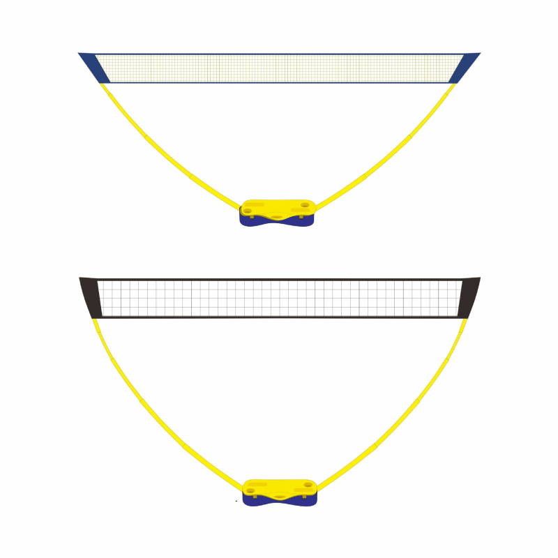 Stâlp portabil pentru plasă de volei și badminton | Montaj rapid, utilizare duală în exterior (Greutate 4 kg)