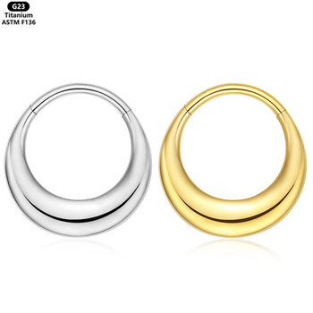 Nosies pertvaros žiedas – Zhenping titano lydinys, universalus, poliruotas paviršius