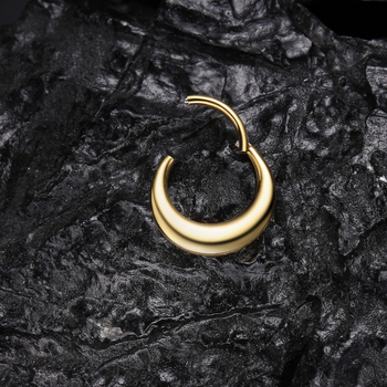 Nosies pertvaros žiedas – Zhenping titano lydinys, universalus, poliruotas paviršius