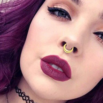 Nosies pertvaros žiedas – Zhenping titano lydinys, universalus, poliruotas paviršius