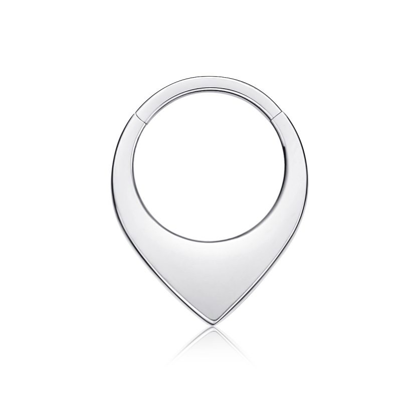 Nosies pertvaros žiedas – Zhenping titano lydinys, universalus, poliruotas paviršius