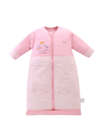 Bērnu kokvilnas gulēšanas somas ar noņemamām piedurknēm, antibakteriāls, temperatūras regulēšana un mitruma novadīšana, rudens, pavasara un ziemas laikam