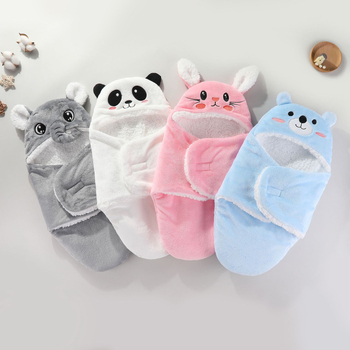 Guļammaiss zīdaiņiem, kokonu stilā, flaneļa audums, poliestera-kokvilnas pildījums, dzīvnieku raksts, vecums 0–1 gads.