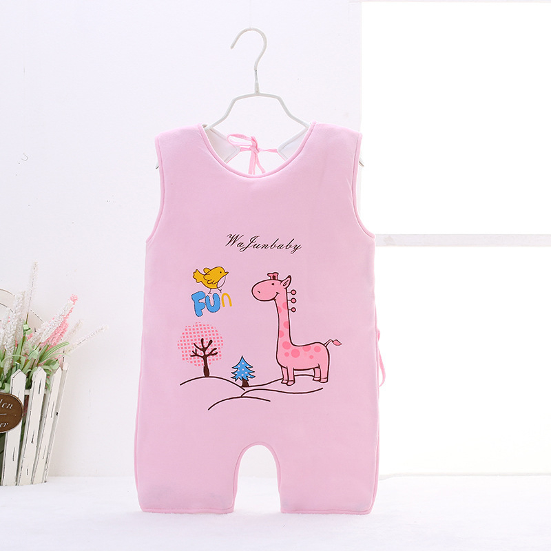 Kokvilnas bērnu guļammaiss ar karikatūru rakstu, ar samtainas kokvilnas pildījumu un kokvilnas oderi