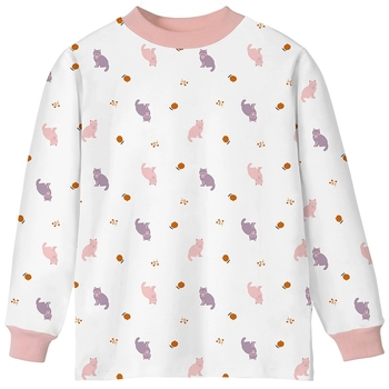 Kokvilnas bērnu pamata tops pavasara–rudens sezonai, unisex, ar augstu apkakli, 100% kokvilna, 3–8 gadi, bez kapuces.