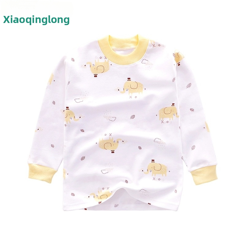 Kokvilnas bērnu pamata tops pavasara–rudens sezonai, unisex, ar augstu apkakli, 100% kokvilna, 3–8 gadi, bez kapuces.