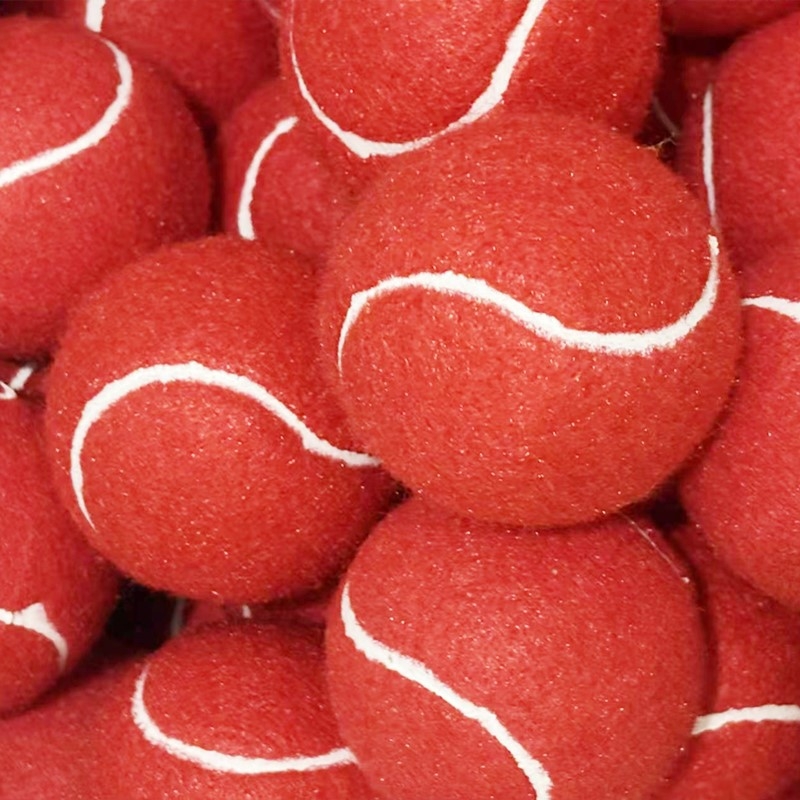 Treniņ tenisbola ar elastīgu videi draudzīgu gumijas-sintētisko šķiedru materiālu; logotipa drukāšana pieejama; pielāgošana pieejama