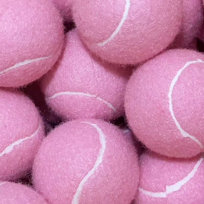 Treniņ tenisbola ar elastīgu videi draudzīgu gumijas-sintētisko šķiedru materiālu; logotipa drukāšana pieejama; pielāgošana pieejama