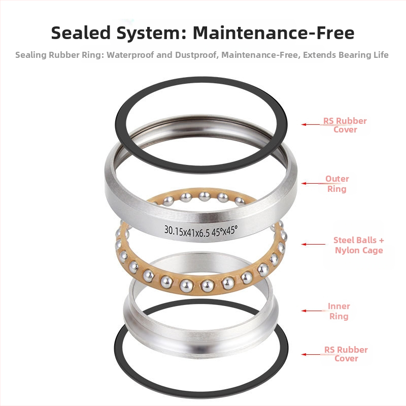 TOOPRE Kit cupe headset pentru bicicletă de munte — metal; personalizabil; etichetă privată