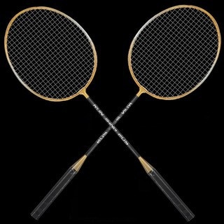 Set od 2 badminton palica – okvir od ferro-alij, težina 95–100 g, držač G2, najlon užad, horizontalni udar