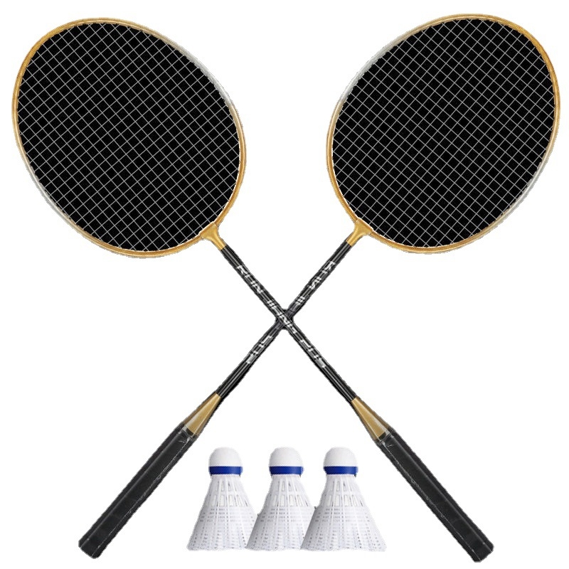 Set od 2 badminton palica – okvir od ferro-alij, težina 95–100 g, držač G2, najlon užad, horizontalni udar