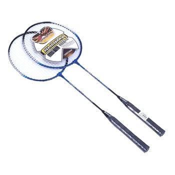 Set badminton raketa – okvir od aluminijskog legura, najlon niti, težina 95–100 g, debljina drške G4, 2 komada