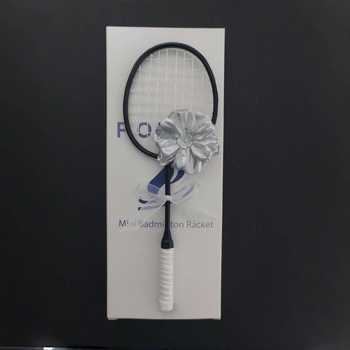 Mini badminton reketa s dizajnom, okvir od karbonskih vlakana, 95–100 g, izuzetno tvrda, direktan udarac — privjesak za ruksak