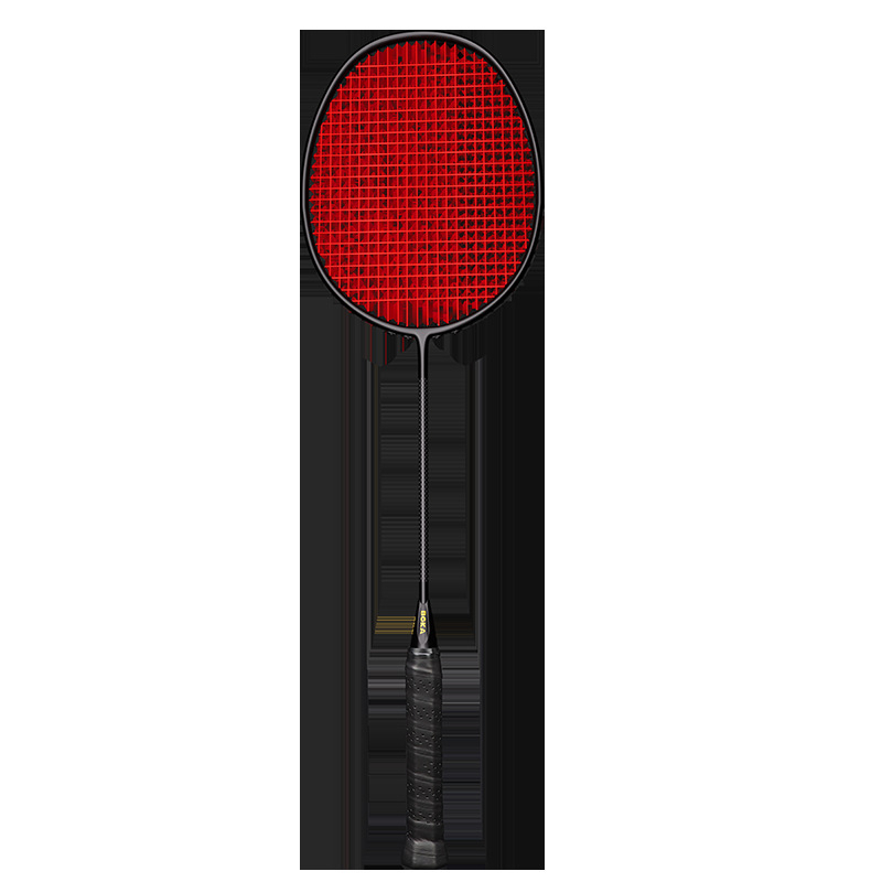 Boca 4U6U badminton reketa – ultra lagana, karbonska vlakna, težina 80-84 g, drška G-5, horizontalni udar