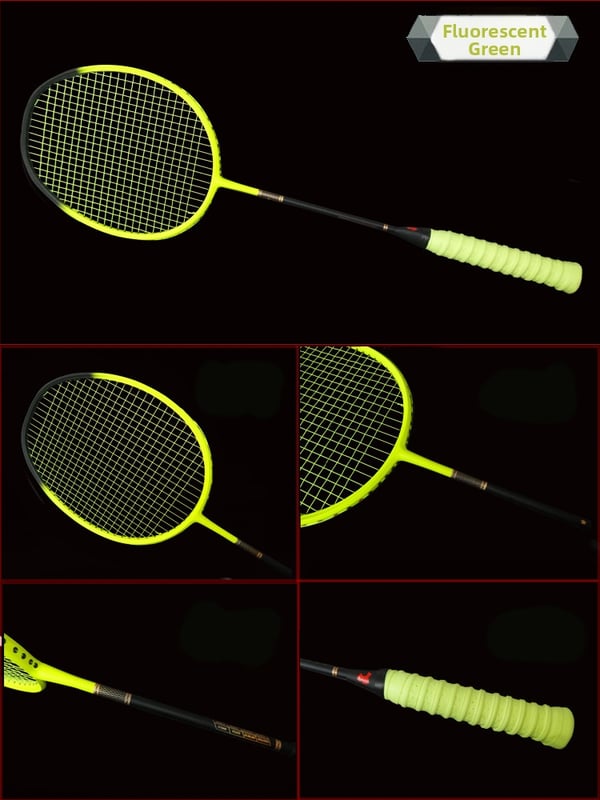 Badminton reketa od karbonskih vlakana, težina 85–89 g, debljina drške G5, tvrd dojam, za srednje i napredne igrače