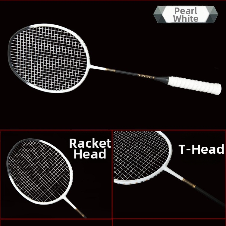 Badminton reketa od karbonskih vlakana, težina 85–89 g, debljina drške G5, tvrd dojam, za srednje i napredne igrače