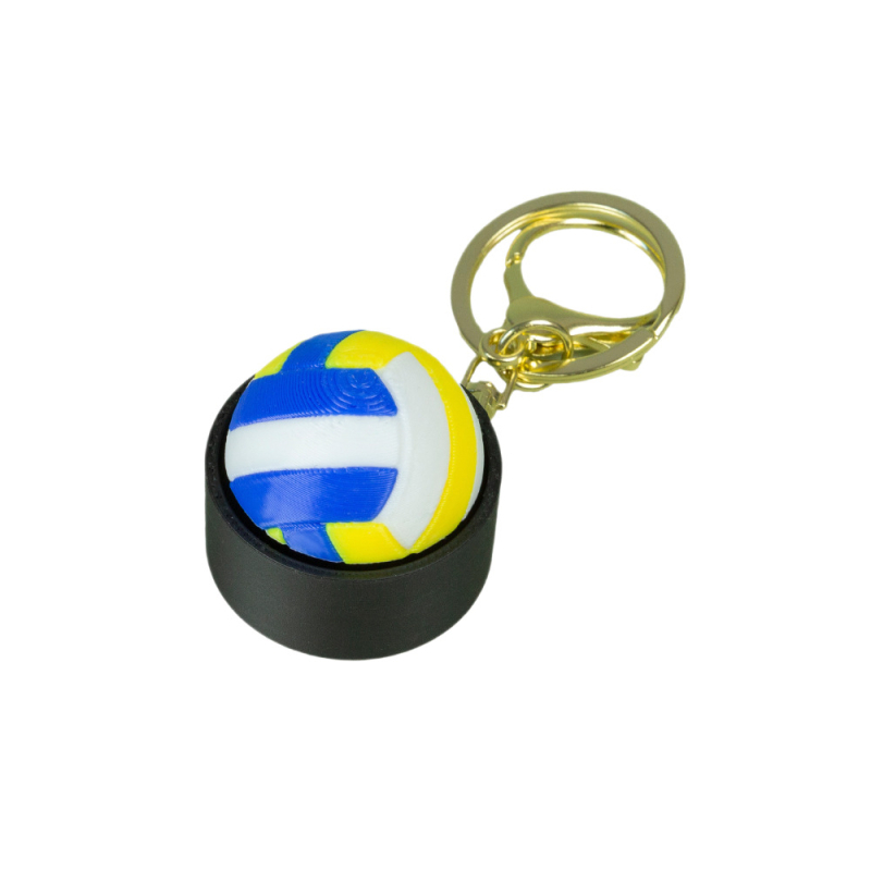 Bamboo 3D ispisana tenis lopta ključni privjesak - PLA, modni sportski privjesak