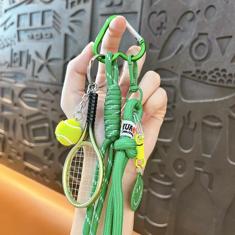 Ključevni privjesak s tenis temom, sportska serija, sladak stil (ABS materijal, poklon za vjenčanje, rođendan, završetak studija)