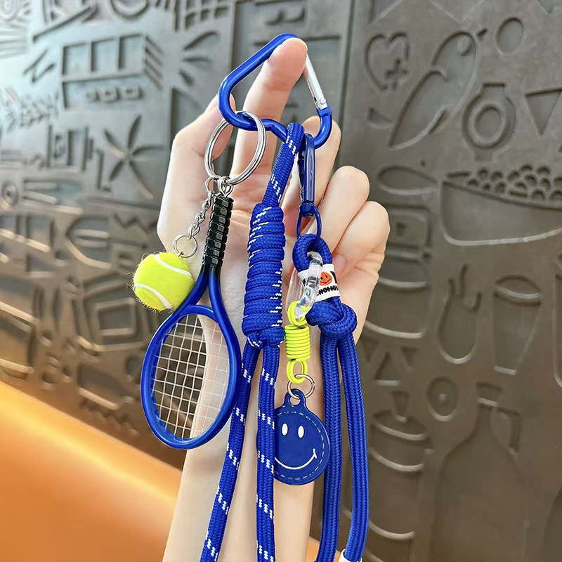 Ključevni privjesak s tenis temom, sportska serija, sladak stil (ABS materijal, poklon za vjenčanje, rođendan, završetak studija)