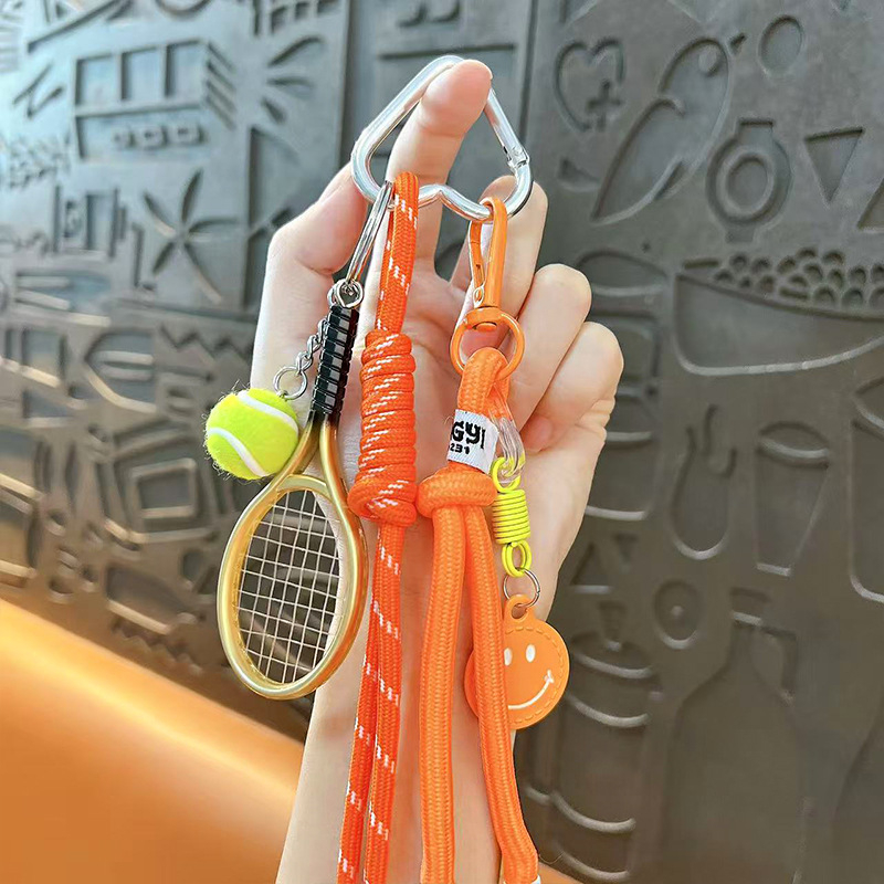 Ključevni privjesak s tenis temom, sportska serija, sladak stil (ABS materijal, poklon za vjenčanje, rođendan, završetak studija)