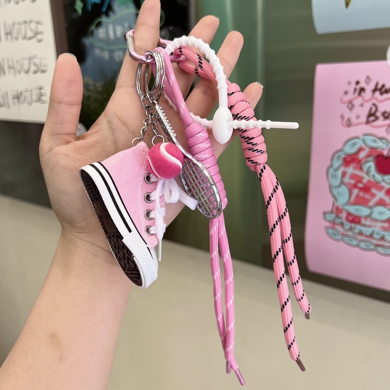 Плюшен ключодържател с панделка – Мю стил, корейска версия, сладък подвес за раница и телефон