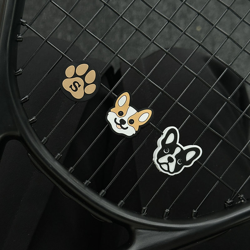 Apsorpcijski amortizator za tenis raketu – sladak dizajn psa, ublažavanje vibracija