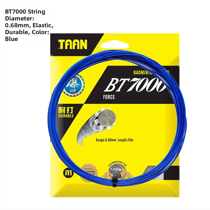 BT7000 badminton trosīte – augsta elastība, diametrs 0,68 mm, triecienu absorbcija