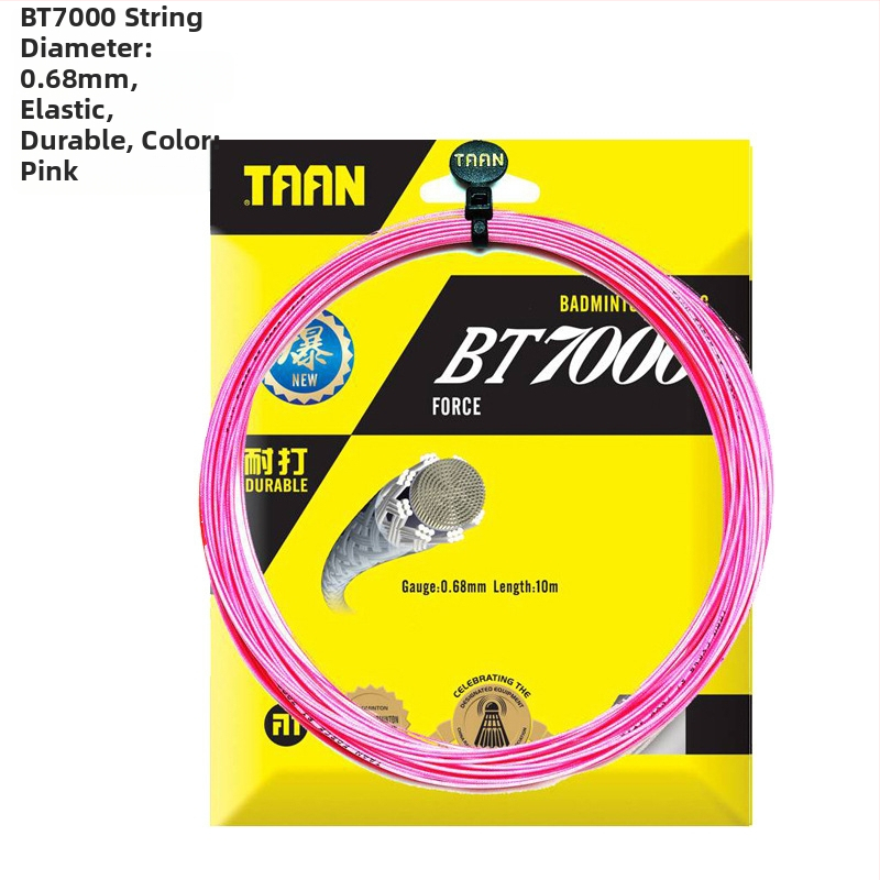 BT7000 badminton trosīte – augsta elastība, diametrs 0,68 mm, triecienu absorbcija