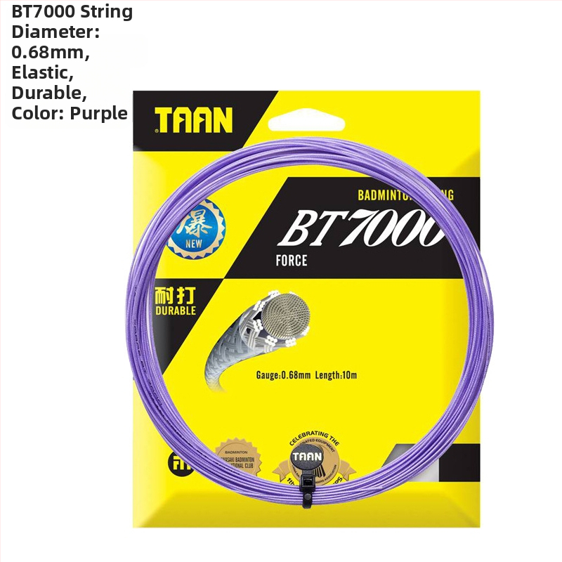 BT7000 badminton trosīte – augsta elastība, diametrs 0,68 mm, triecienu absorbcija