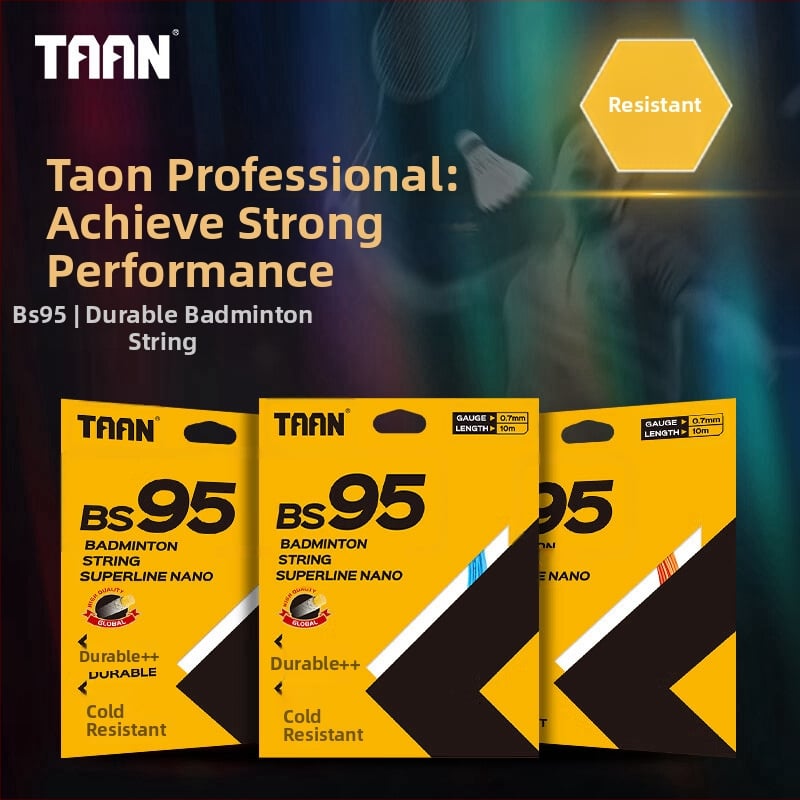 Badmintona raketes struna, neilons, zīmols Taan taian, izcelsme Ķīna