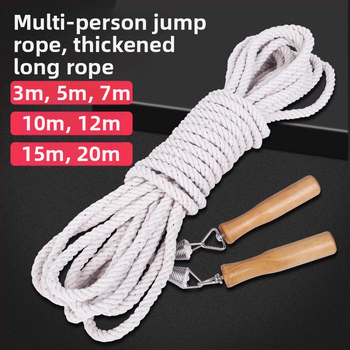 Pletene uže za preskakanje s drškama za grupne školske športske događaje