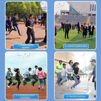 Pletene uže za preskakanje s drškama za grupne školske športske događaje