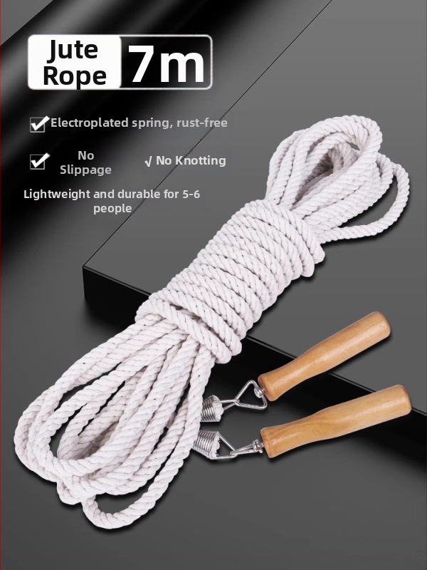 Pletene uže za preskakanje s drškama za grupne školske športske događaje