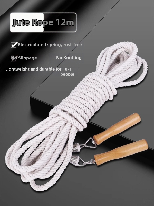 Pletene uže za preskakanje s drškama za grupne školske športske događaje