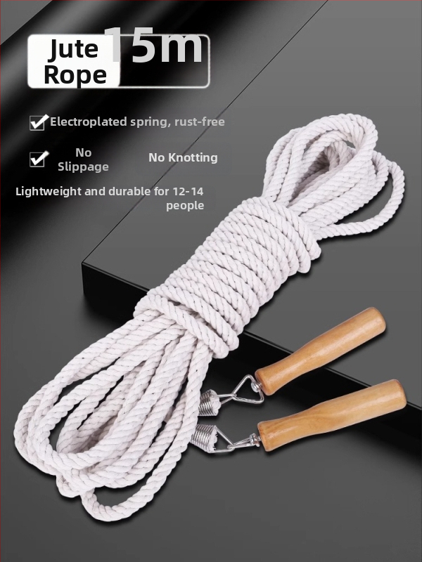 Pletene uže za preskakanje s drškama za grupne školske športske događaje