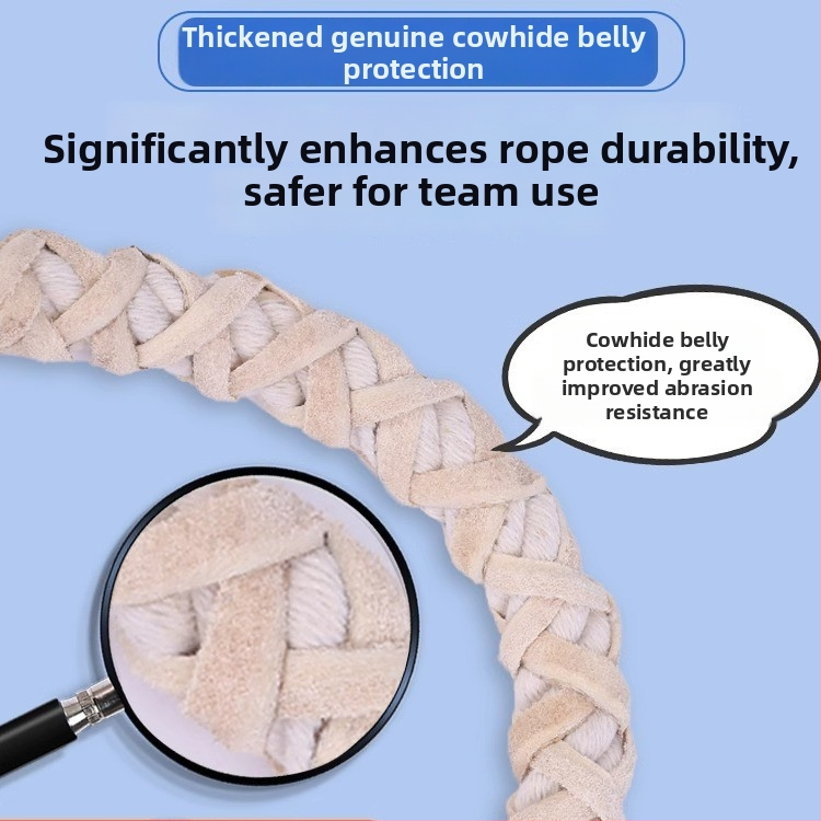 Pletene uže za preskakanje s drškama za grupne školske športske događaje