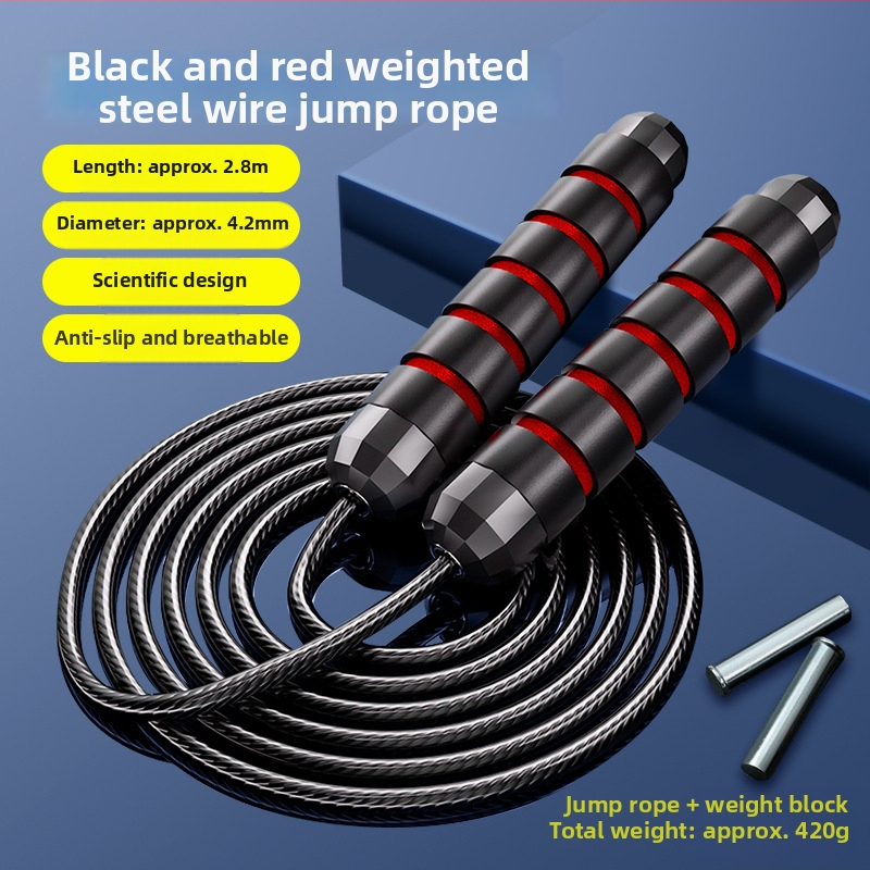 Uže za preskakanje s PVC premazom i čeličnim jezgrom, za odrasle i srednjoškolce, fitness uže