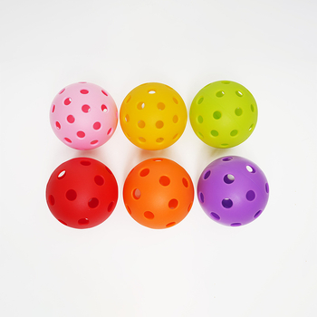 Standarta lielā laukuma pickleball bumba, 40 atveres, PE materiāls, svars 25 g