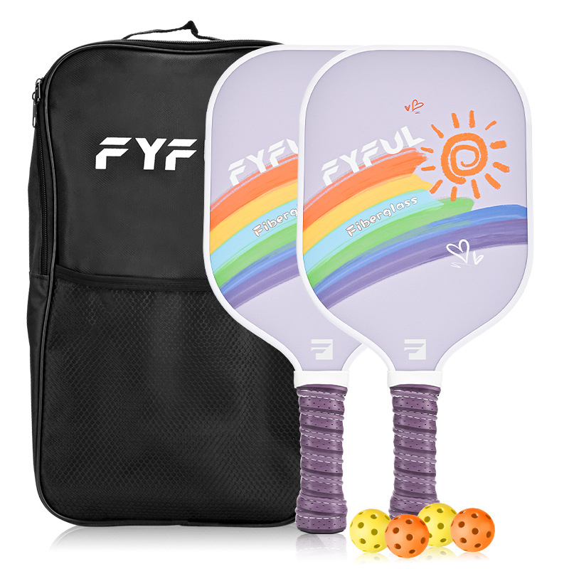 Izuzetno lagan set pickleball palica, konstrukcija od stakloplastike, marka Qubai, težina 220 g ±10 g