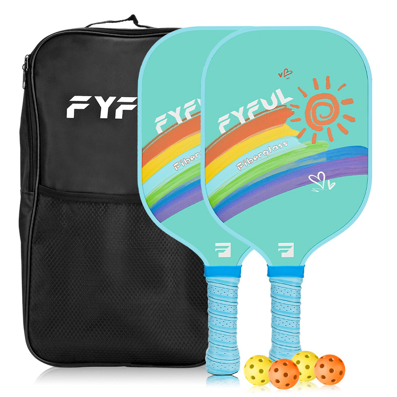 Izuzetno lagan set pickleball palica, konstrukcija od stakloplastike, marka Qubai, težina 220 g ±10 g