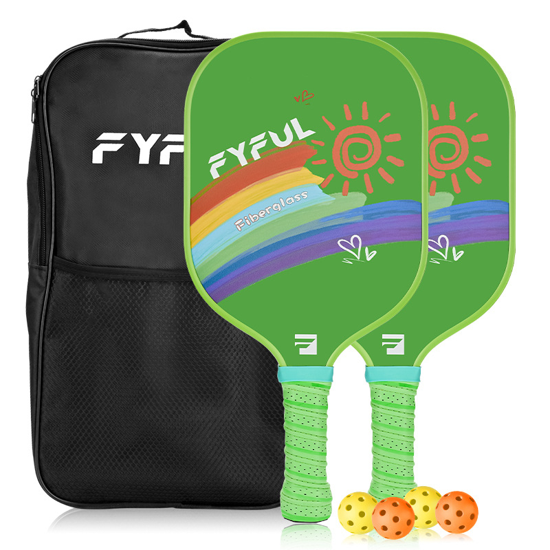 Izuzetno lagan set pickleball palica, konstrukcija od stakloplastike, marka Qubai, težina 220 g ±10 g